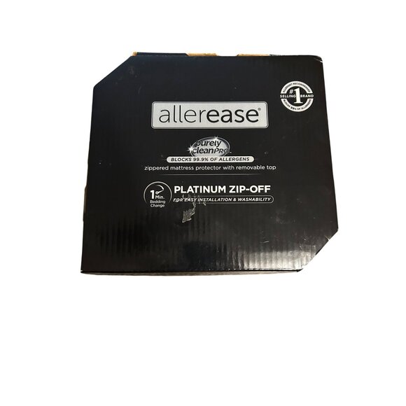 Allerease Twin Platinum Zip-Off Mattress Protector With Removable Top - Blocks A - Picture 3 of 3